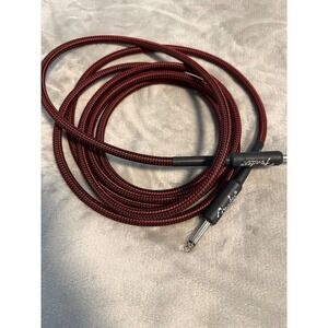Fender Braided Instrument Cable 1/4" Guitar Cable Red Black